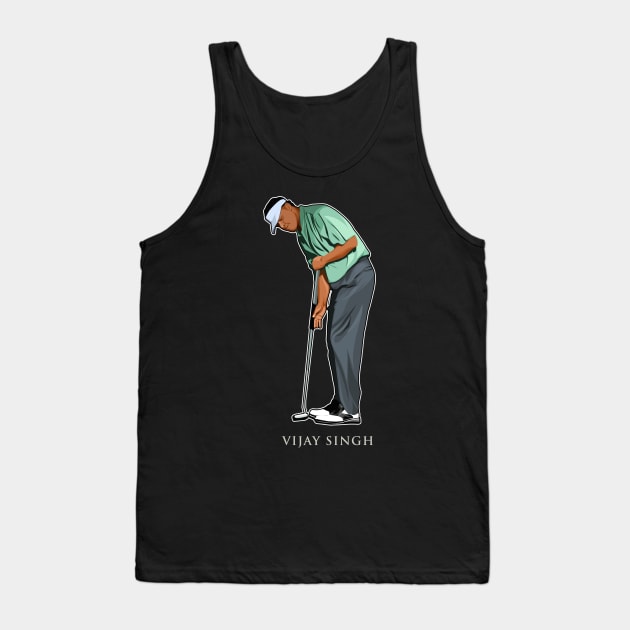 Vijay Singh Golf Legends Tank Top by RunAndGow